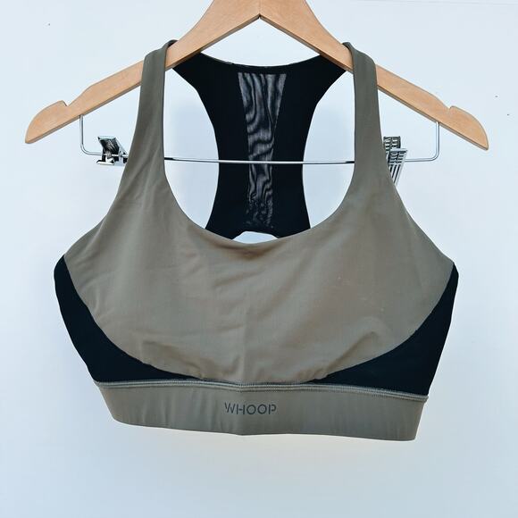 Whoop Any-Wear Sports Bra Workout Gear 4.0 Olive Green Medium Racer Back - Picture 3 of 9